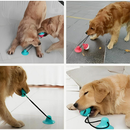 Brinquedo Pet De Cachorro Push Ball Mordedor Interativo Corda Com Bolinha Porta Petisco Ventosa Chão