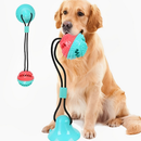 Brinquedo Pet De Cachorro Push Ball Mordedor Interativo Corda Com Bolinha Porta Petisco Ventosa Chão