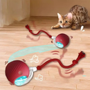 Brinquedo Automático para Gatos - Bola Interativa com Sensor de Movimento e Cauda Falsa Recarregável
