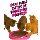 Arranhador para Gatos Redondo com Bolinha Interativo Relax Antiestresse Brinquedos para Gatos