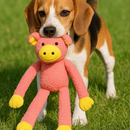 Brinquedo de Cachorro Grande Pelúcia Mordedor Pet com Apito Som Bordado Interativo