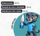 Kit Higiene Higienização 4 em 1: Limpa Lágrimas + Limpador Ouvidos + Patas + Banho a Seco Pet Clean